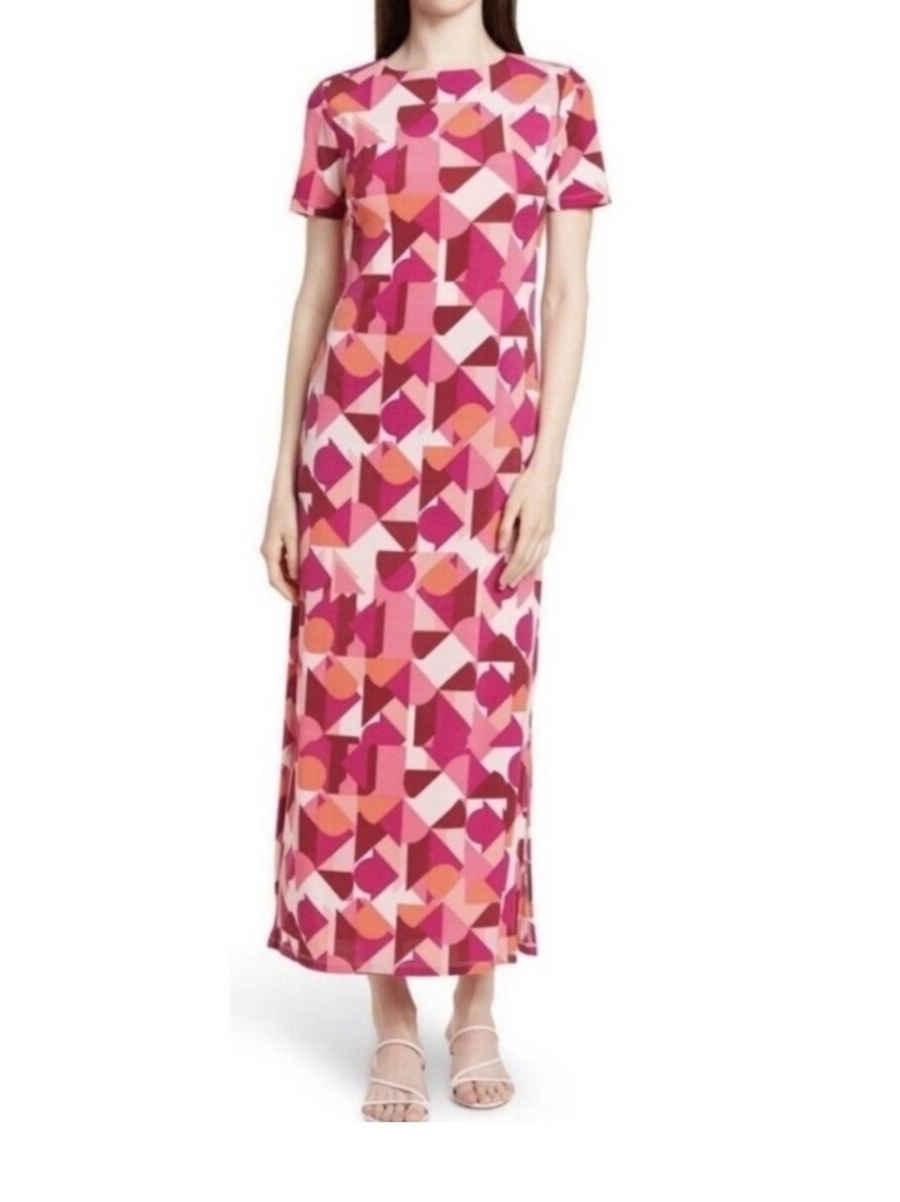 DONNA MORGAN Abstract Jewel Print Maxi Dress